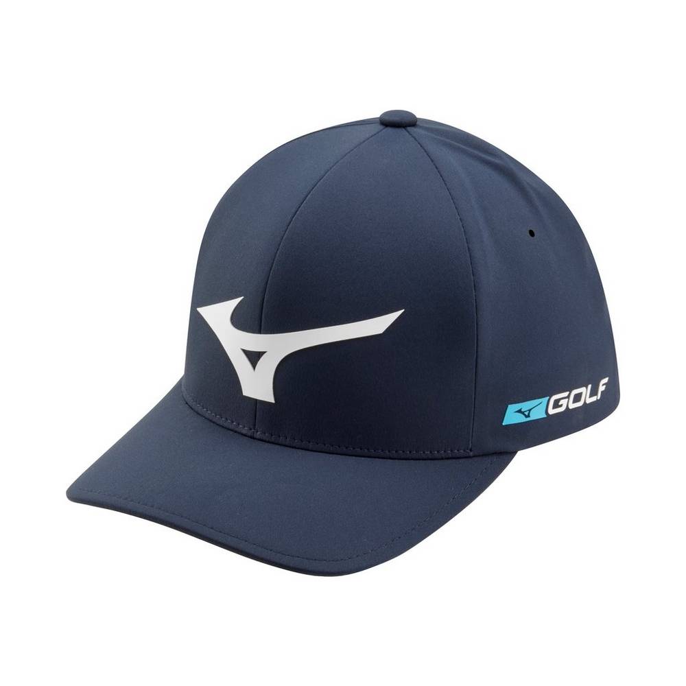 Gorro Mizuno Tour Delta Mujer Azul Marino/Blancas Baratas XWGT-28174